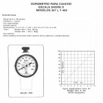 Durómetros Para Cauchos Escala Shore D Modelos 307 L y 409 PTC USA