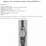Durómetro Para Metales Modelo 415C - Portatil Para Metales. Escala Rockwell C PTC USA