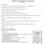 Medidor De Espesor Por Ultrasonido TM 1D Ultasonic Micrometer STRESSTEL CORP USA Continuación
