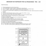 Medidor De Espesor Por Ultrasonido TM1 CD STRESSTEL CORP USA Continuación