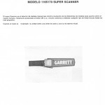 Detectores De Metales Modelo 1165170 Super Scanner GARRETT USA